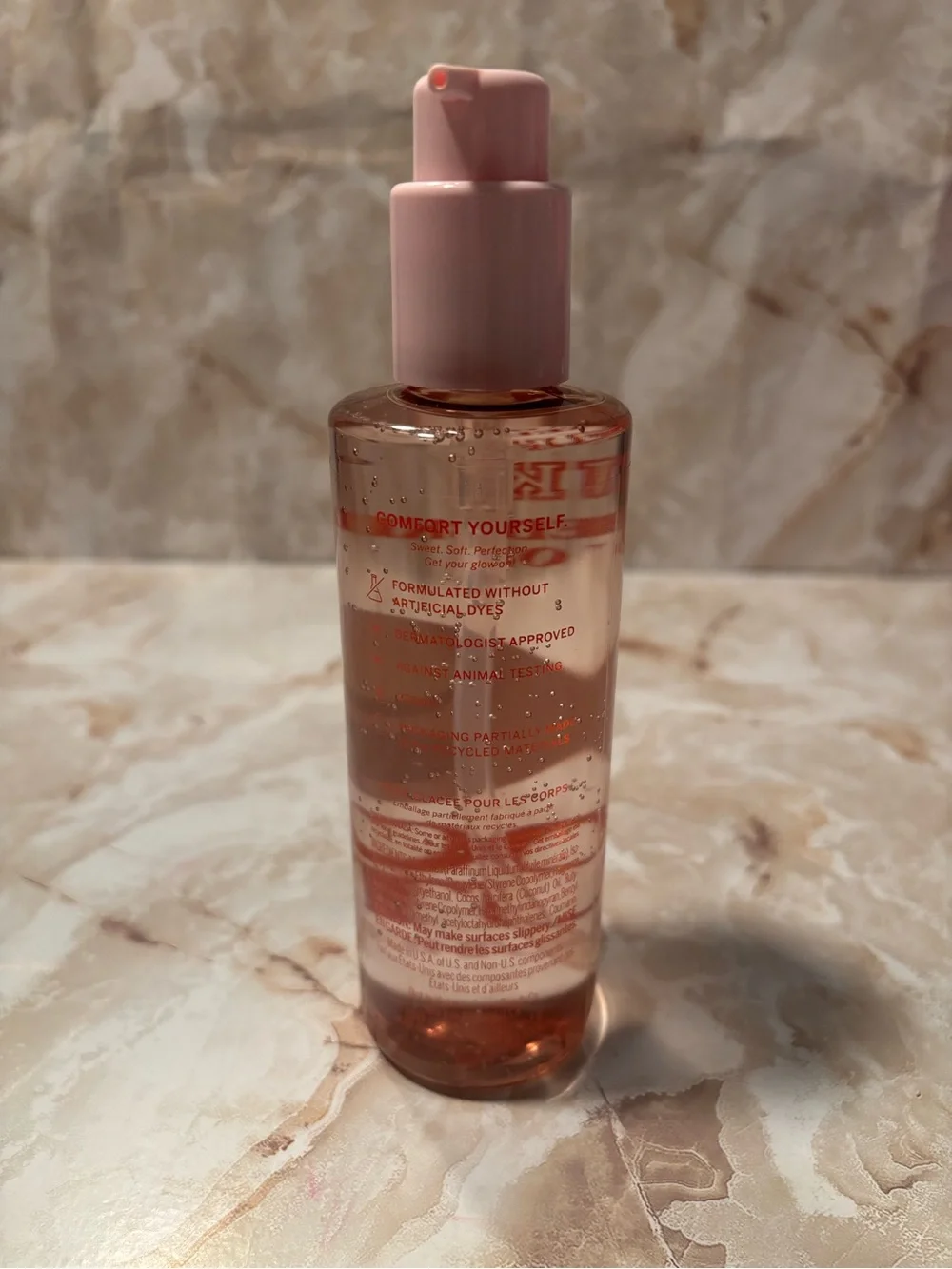 PINK Victoria's Secret Coconut Glazed Skin Body Oil - Pink
